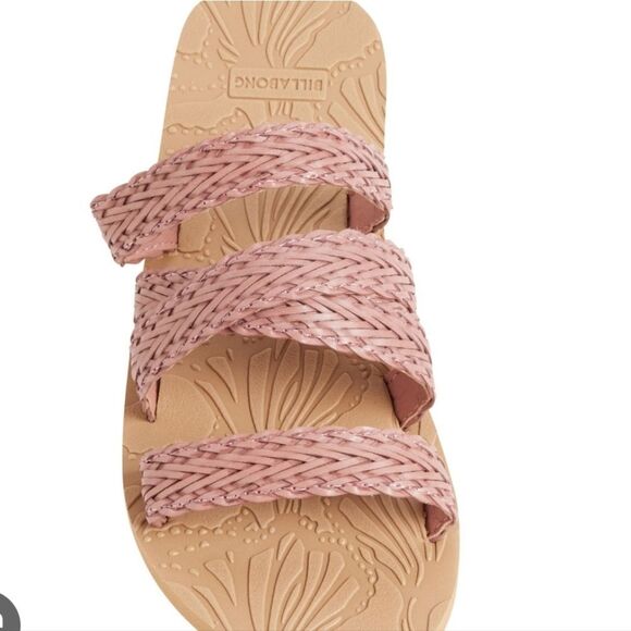 Billabong Lily Jane Braided Slide Sandal- Rose - Picture 3 of 11